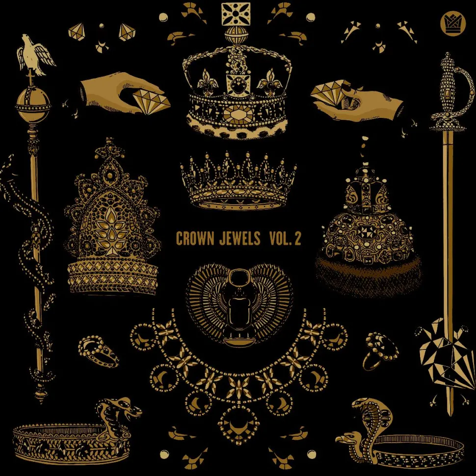 Crown Jewels Vol. 2 - A Big Crown Records Compilation By Various Artists LP Vinyl Record (Golden Haze Vinyl)
