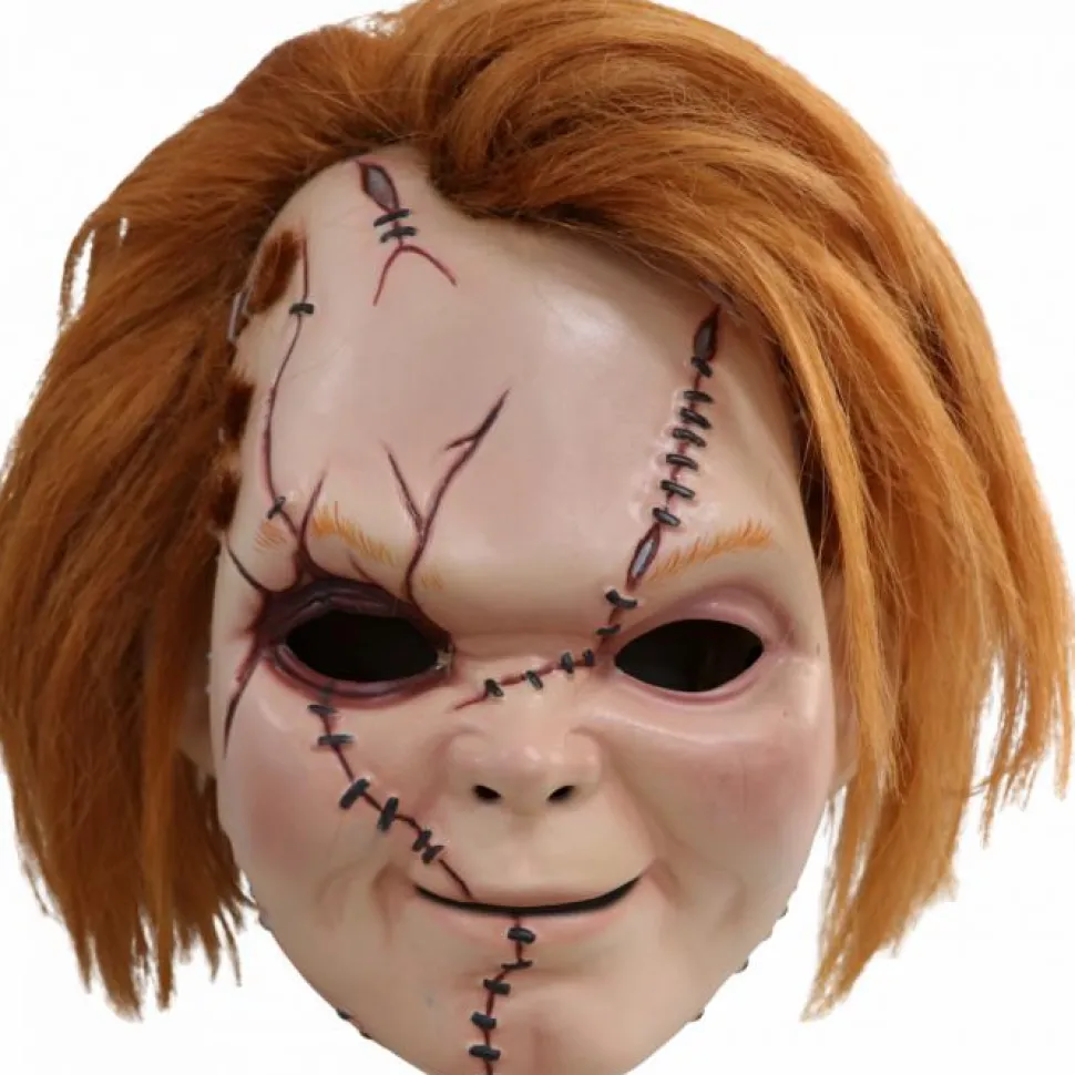 Curse of Chucky - Chucky Scarred Plastic Mask with Hair