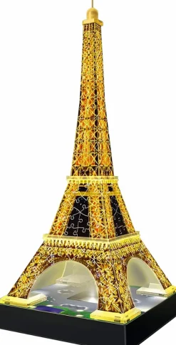 3D Puzzle - Eiffel Tower at Night 18.5” 3D Jigsaw Puzzle
