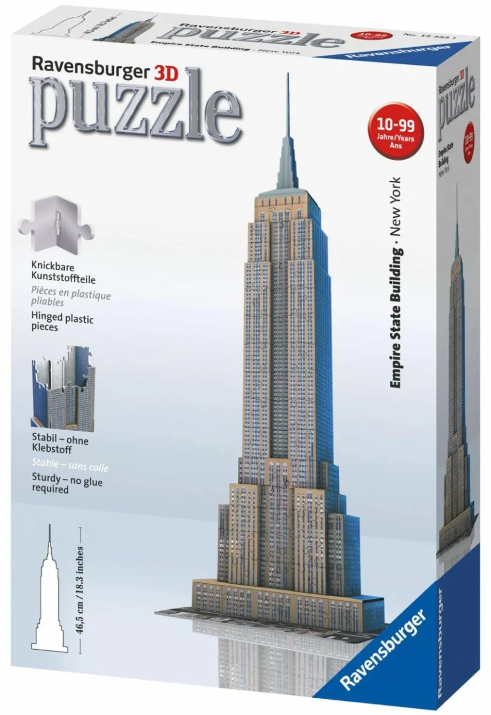 3D Puzzle - Empire State Building 18” 3D Jigsaw Puzzle