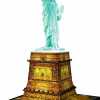 3D Puzzle - Statue of Liberty at Night 16” 3D Jigsaw Puzzle (108 Pieces)