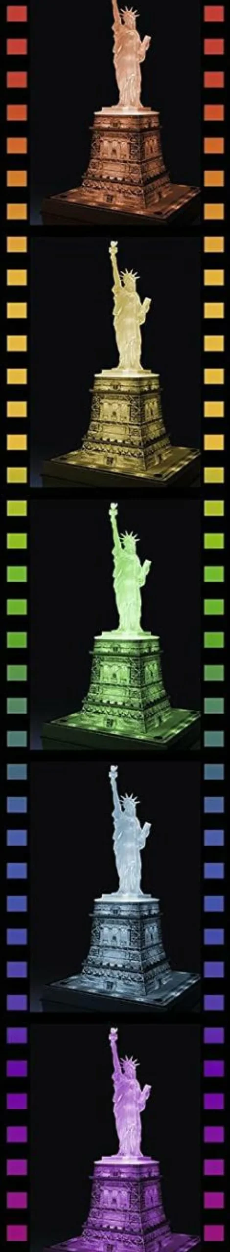 3D Puzzle - Statue of Liberty at Night 16” 3D Jigsaw Puzzle (108 Pieces)