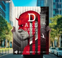 Daredevil - The Man Without Fear Fine Art Print by Doaly