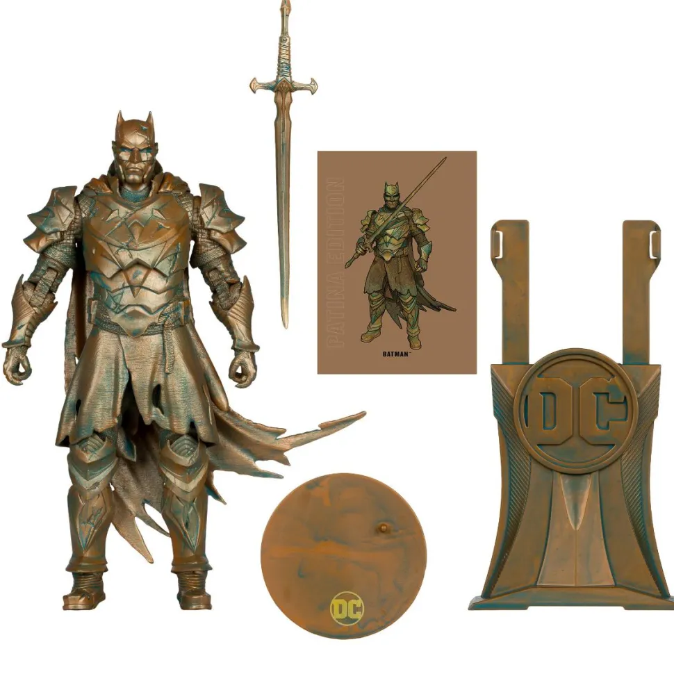 Dark Knights of Steel - Batman Patina Edition DC Multiverse Gold Label 7" Scale Action Figure