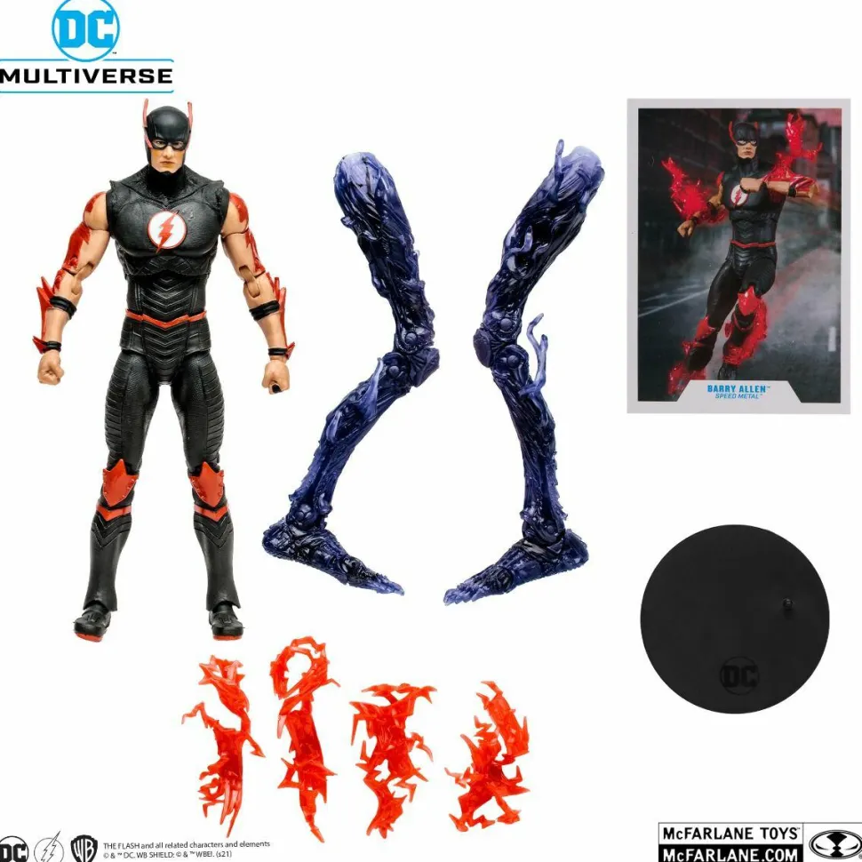 Dark Nights: Death Metal Speed Metal - Barry Allen DC Multiverse 7” Scale Action Figure (The Darkest Knight Build-A-Figure)