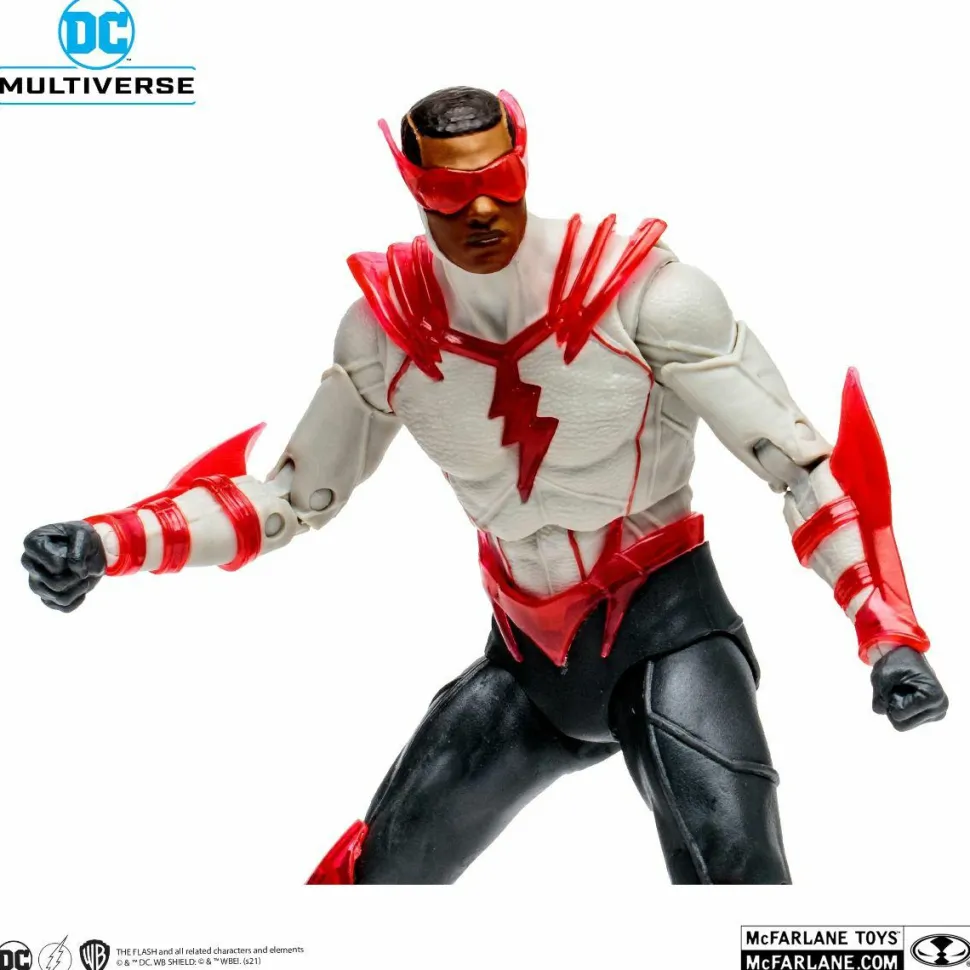 Dark Nights: Death Metal Speed Metal - Kid Flash DC Multiverse 7” Scale Action Figure (The Darkest Knight Build-A-Figure)
