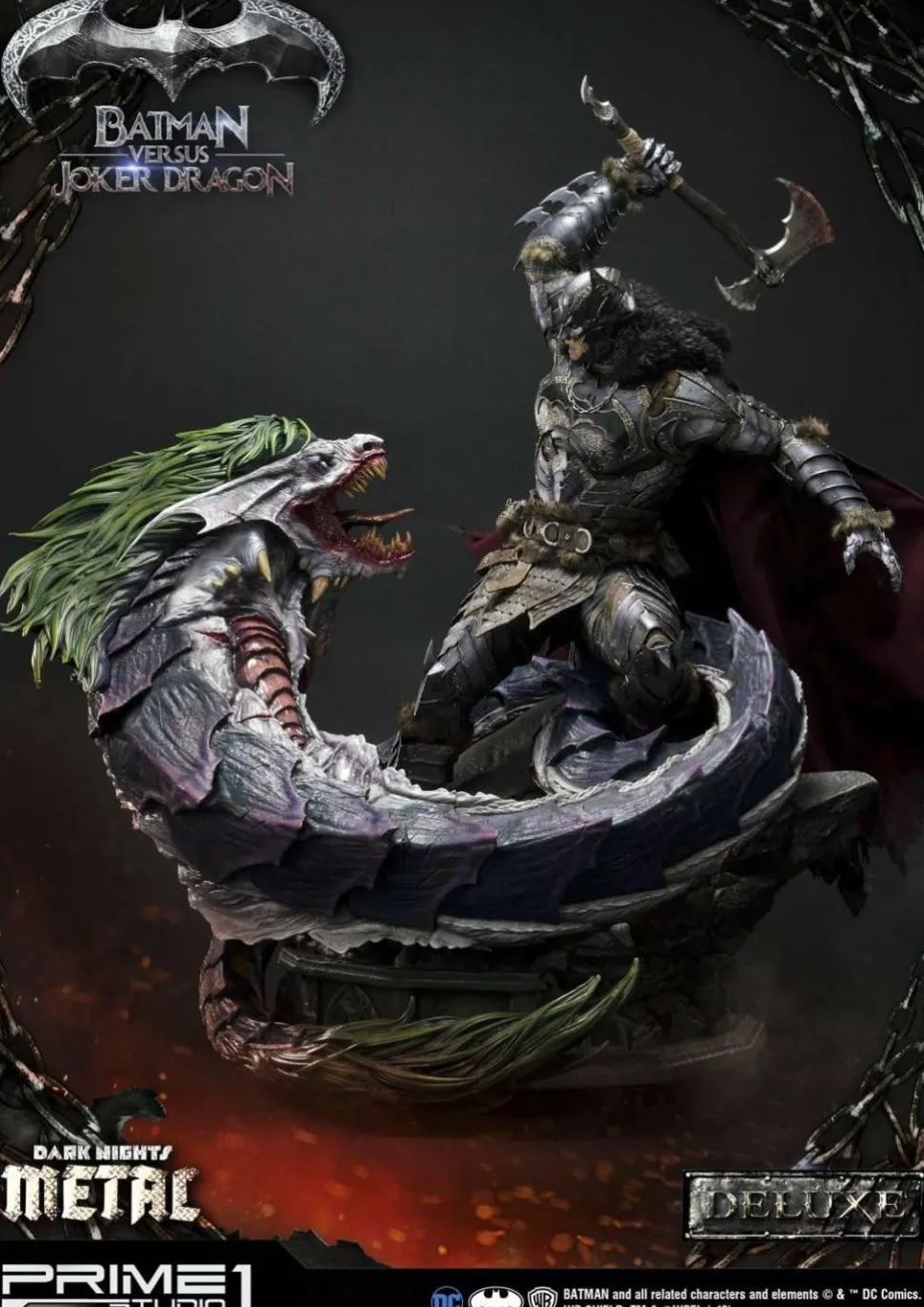 Dark Nights: Metal - Batman Versus Joker Dragon Deluxe 1/3 Scale Statue