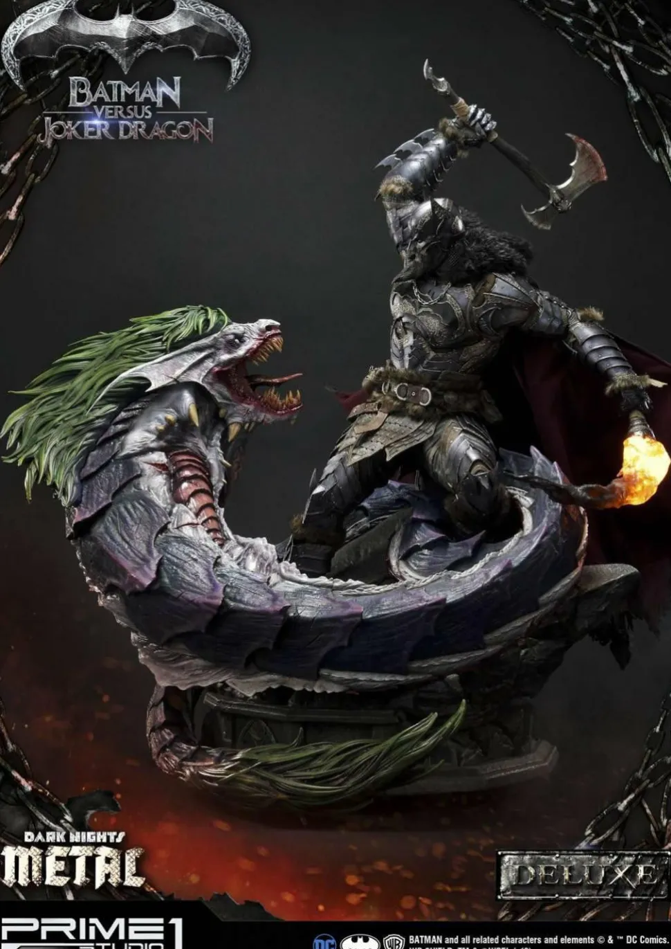 Dark Nights: Metal - Batman Versus Joker Dragon Deluxe 1/3 Scale Statue