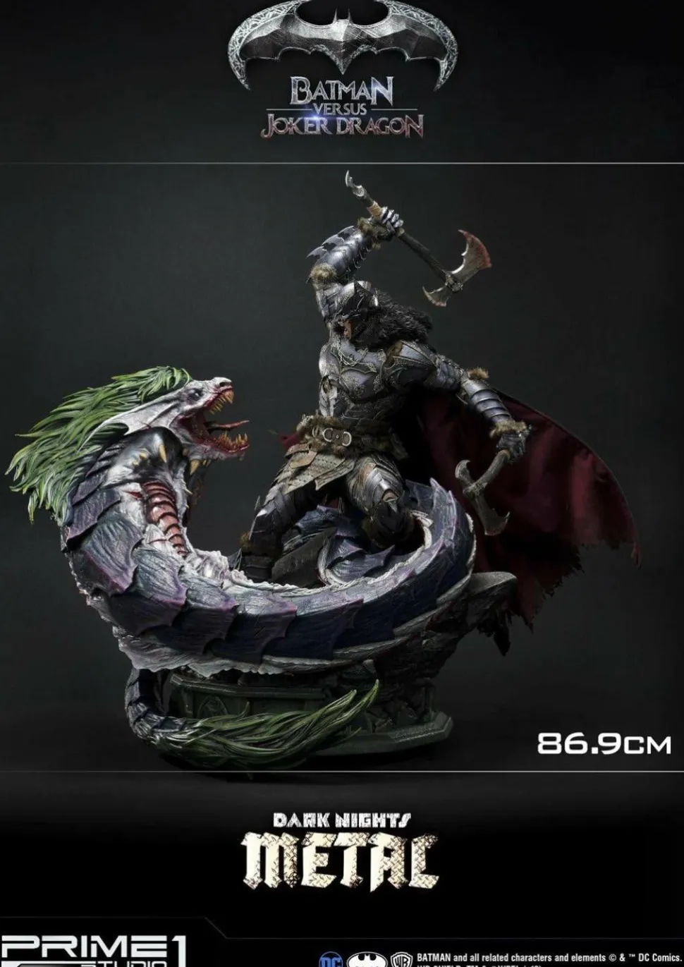 Dark Nights: Metal - Batman Versus Joker Dragon 1/3 Scale Statue