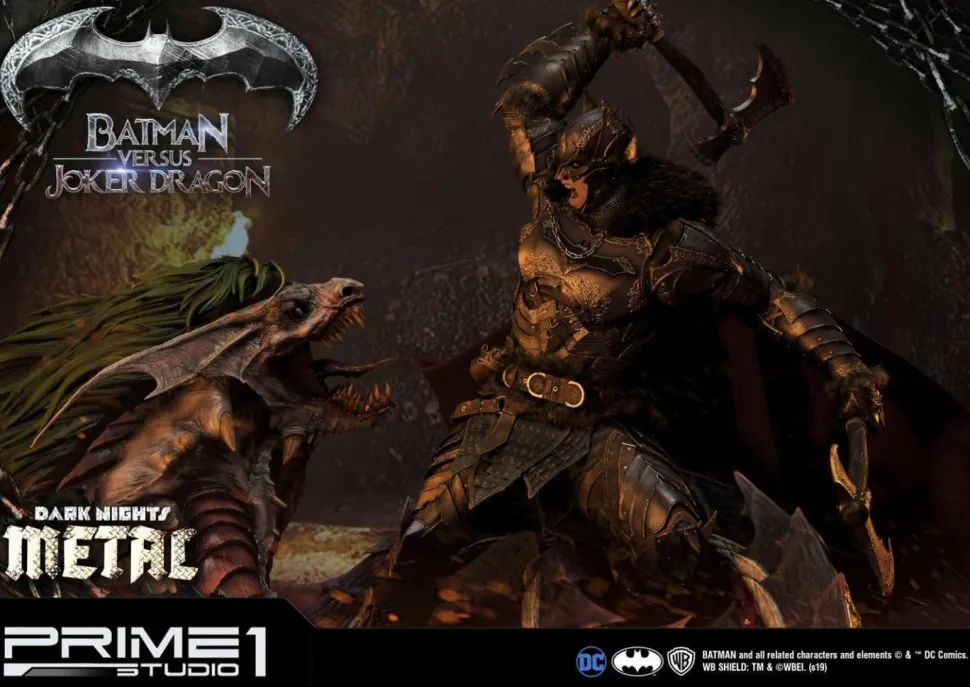 Dark Nights: Metal - Batman Versus Joker Dragon 1/3 Scale Statue