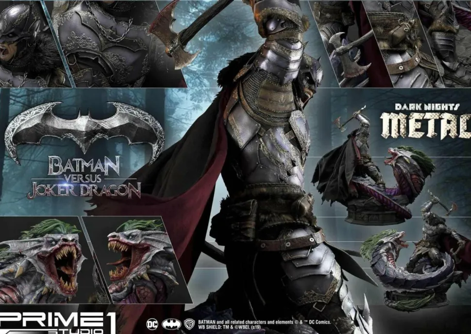 Dark Nights: Metal - Batman Versus Joker Dragon 1/3 Scale Statue