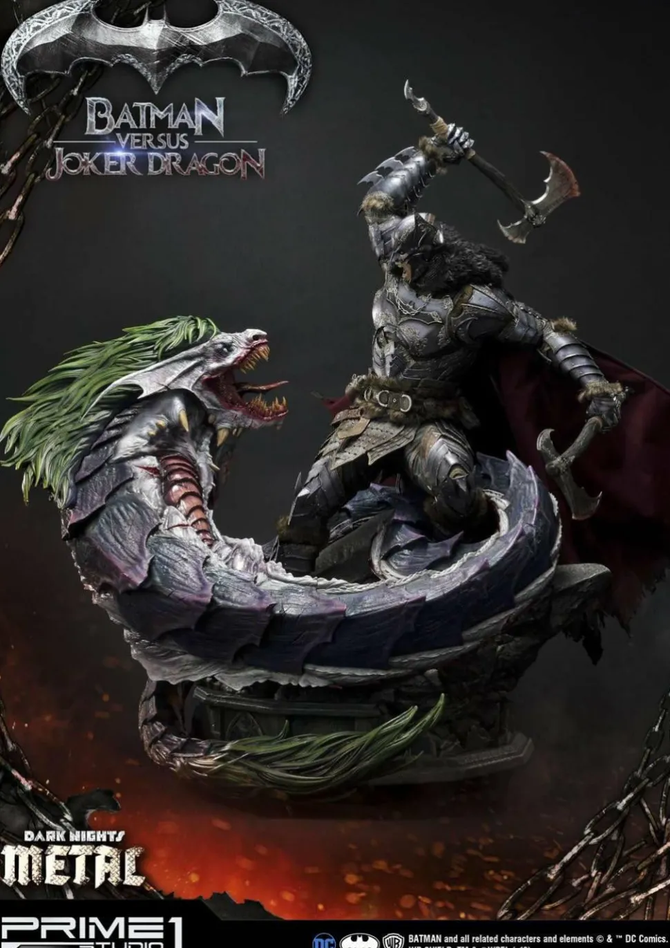 Dark Nights: Metal - Batman Versus Joker Dragon 1/3 Scale Statue