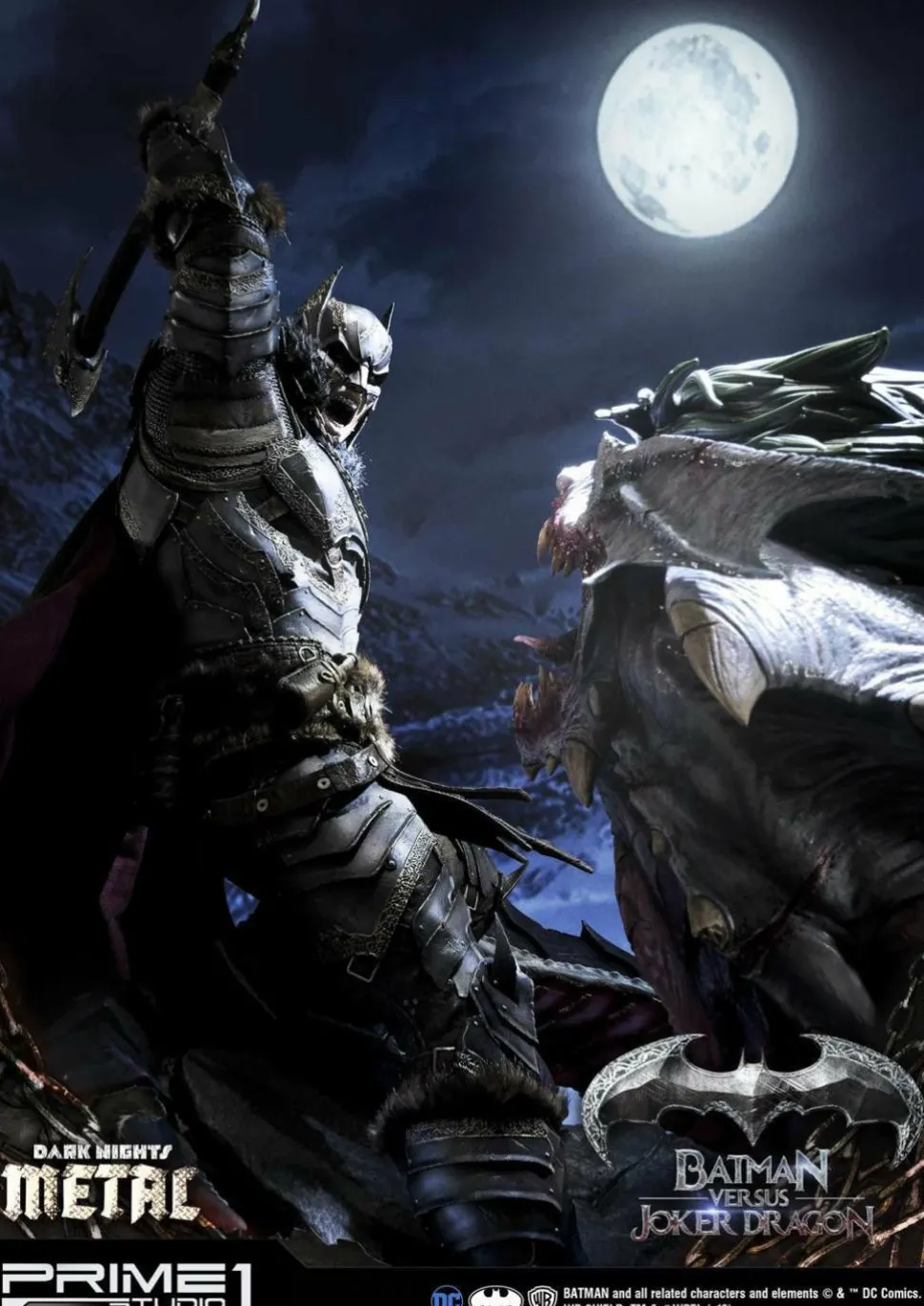 Dark Nights: Metal - Batman Versus Joker Dragon 1/3 Scale Statue