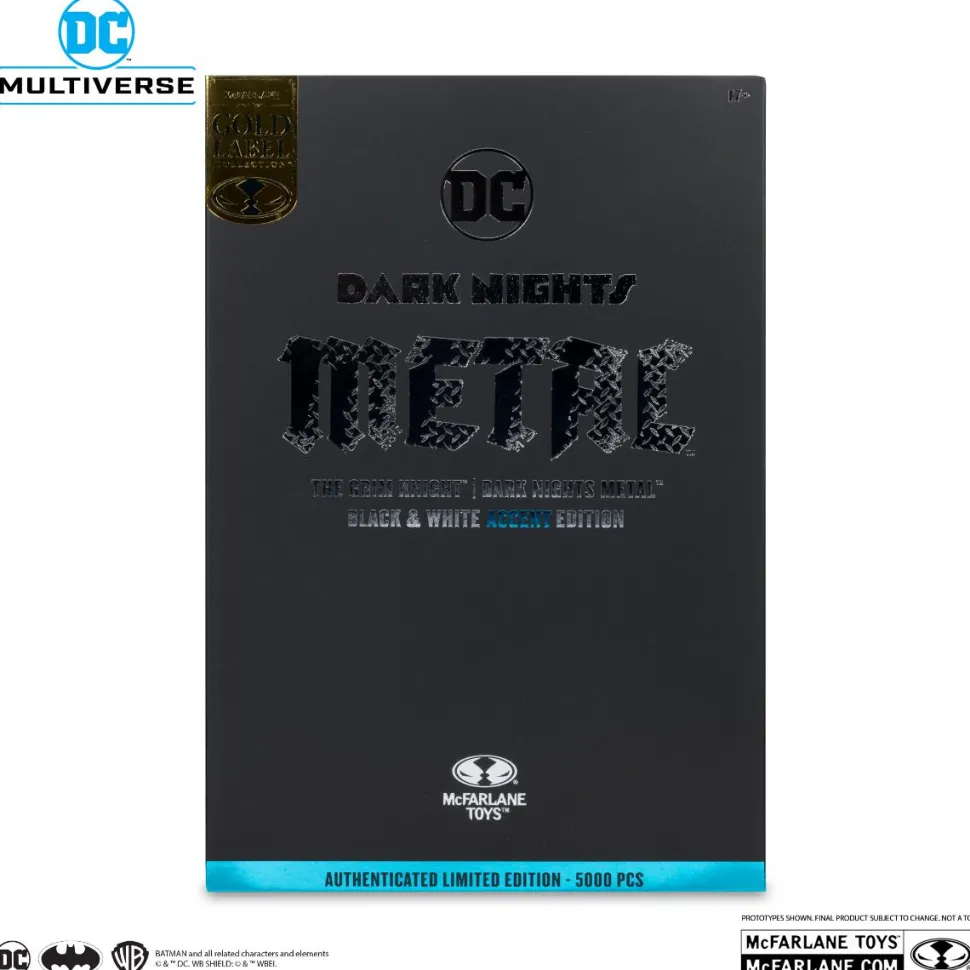 Dark Nights: Metal - The Grim Knight Black & White Accent Edition DC Multiverse Gold Label 7" Scale Action Figure