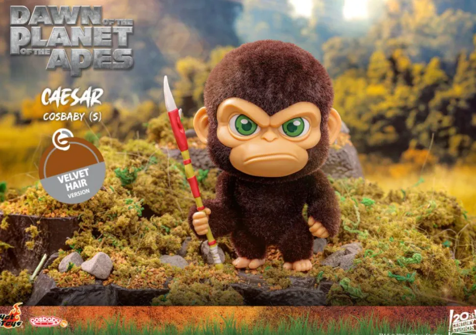 Dawn of the Planet of the Apes (2014) - Caesar Velvet Hair Cosbaby (S) Hot Toys Figure