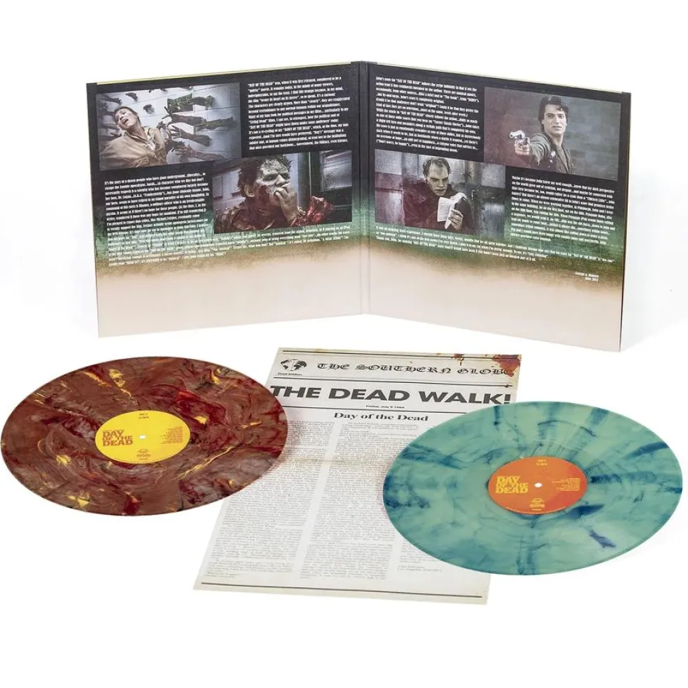 Day of the Dead (1985) - Original Motion Picture Score by John Harrison 2xLP Deluxe Vinyl Record (“Zombie Rot” Coloured Vinyl)
