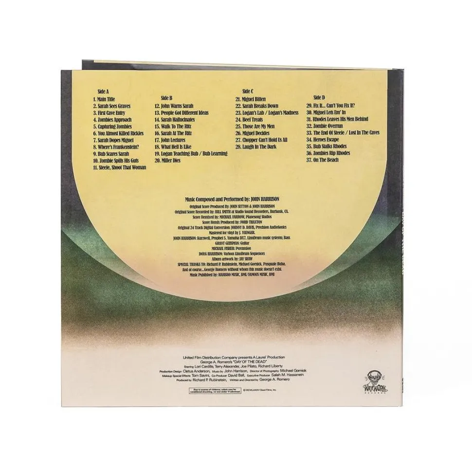 Day of the Dead (1985) - Original Motion Picture Score by John Harrison 2xLP Deluxe Vinyl Record (“Zombie Rot” Coloured Vinyl)