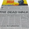 Day of the Dead (1985) - "The Dead Walk!" Newspaper 1:1 Scale Life-Scale Prop Replica