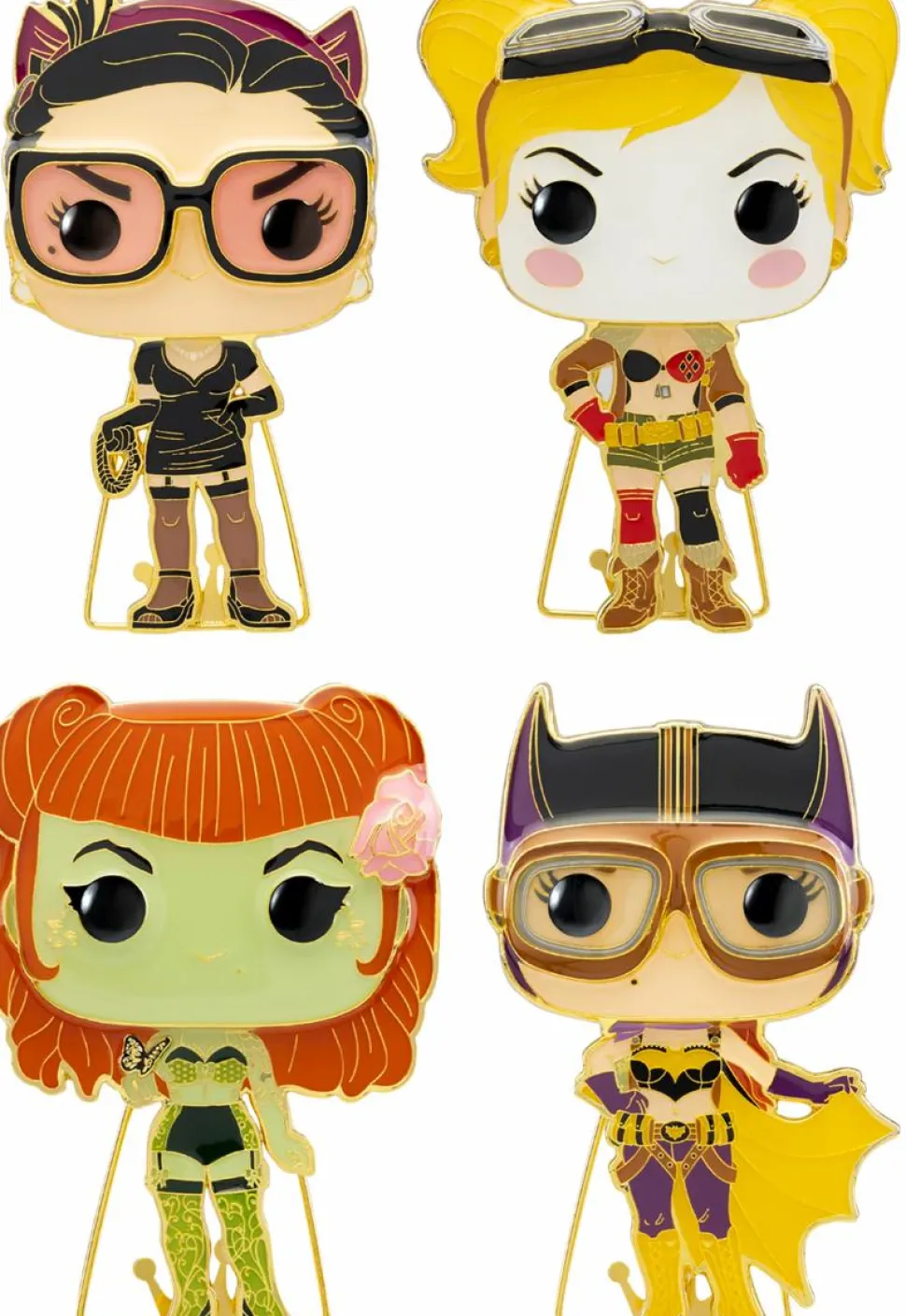 DC Bombshells - Series 01 4" Pop! Enamel Pin Bundle (Set of 4)