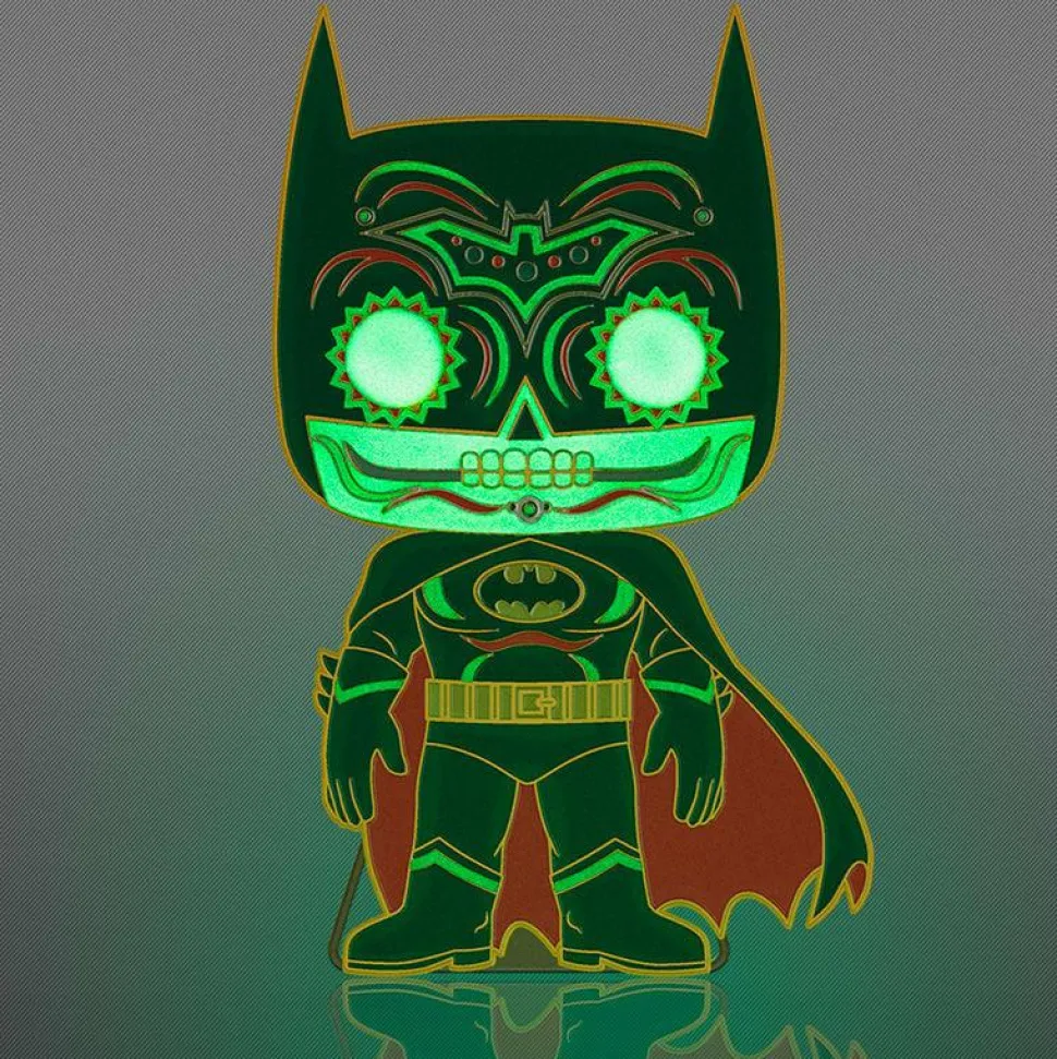 DC Comics - Batman Day of the Dead Glow-in-the-Dark 4" Enamel Pop! Pin