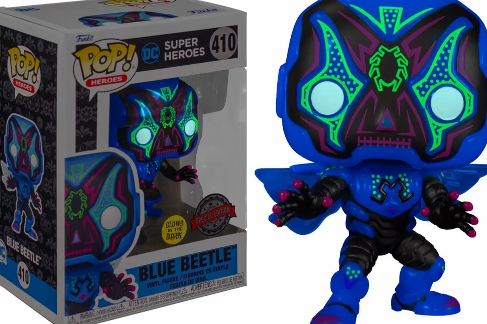 DC Comics - Blue Beetle Dia de los Muertos Glow in the Dark Pop! Vinyl Figure