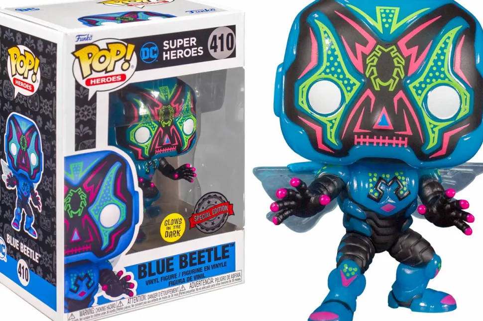 DC Comics - Blue Beetle Dia de los Muertos Glow in the Dark Pop! Vinyl Figure