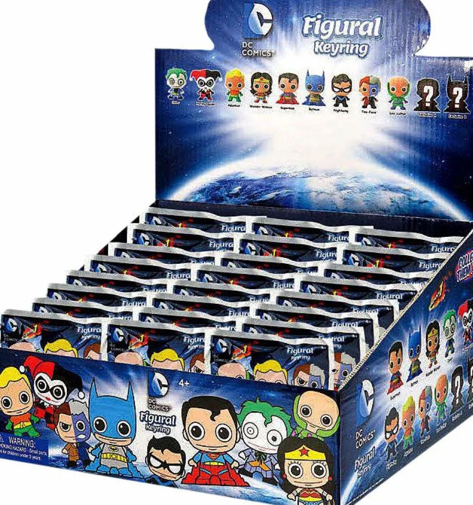 DC Comics - 3D Figural Keychain Display (24 Units)
