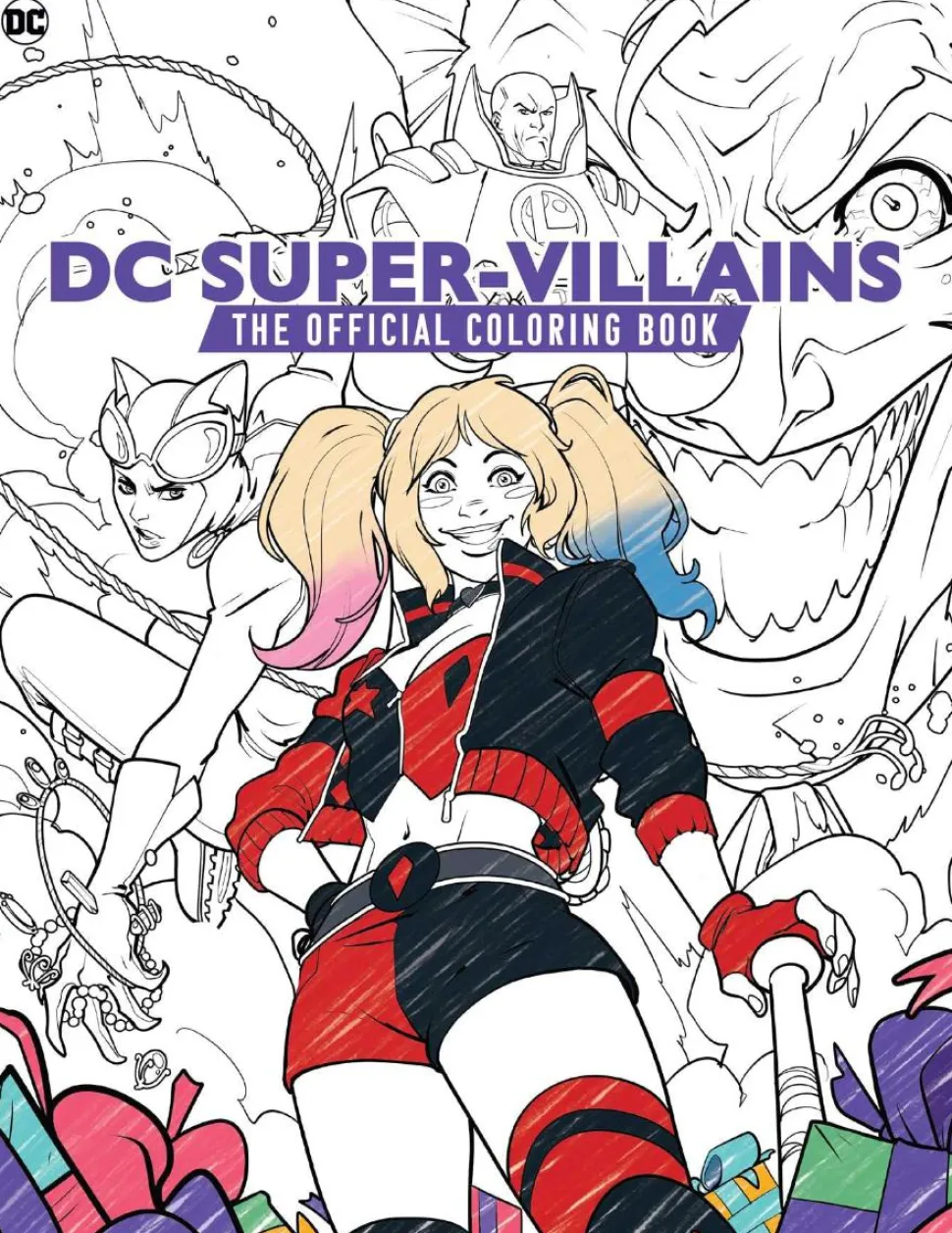 DC Comics - DC Super-Villains: The Official Colouring Book Paperback Book
