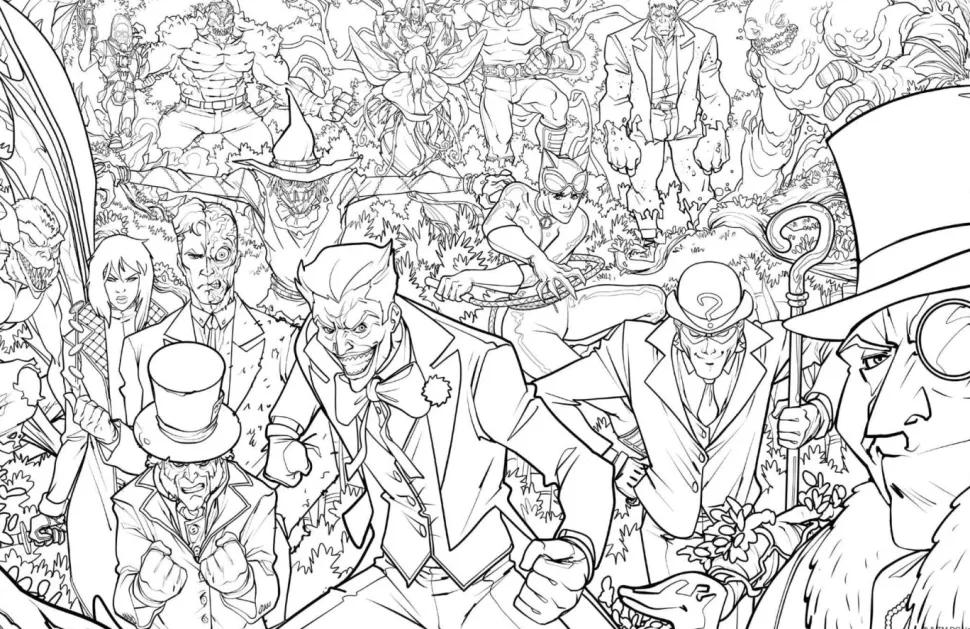 DC Comics - DC Super-Villains: The Official Colouring Book Paperback Book