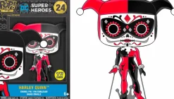 DC Comics - Harley Quinn Day of Dead Glow-in-the-Glow 4" Enamel Pop! Pin