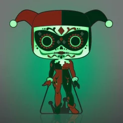DC Comics - Harley Quinn Day of Dead Glow-in-the-Glow 4" Enamel Pop! Pin