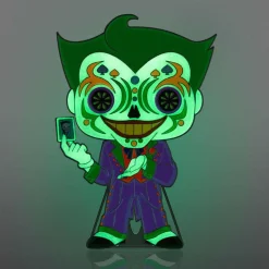 DC Comics - Joker Day of the Dead Glow-in-the-Dark 4" Enamel Pop! Pin