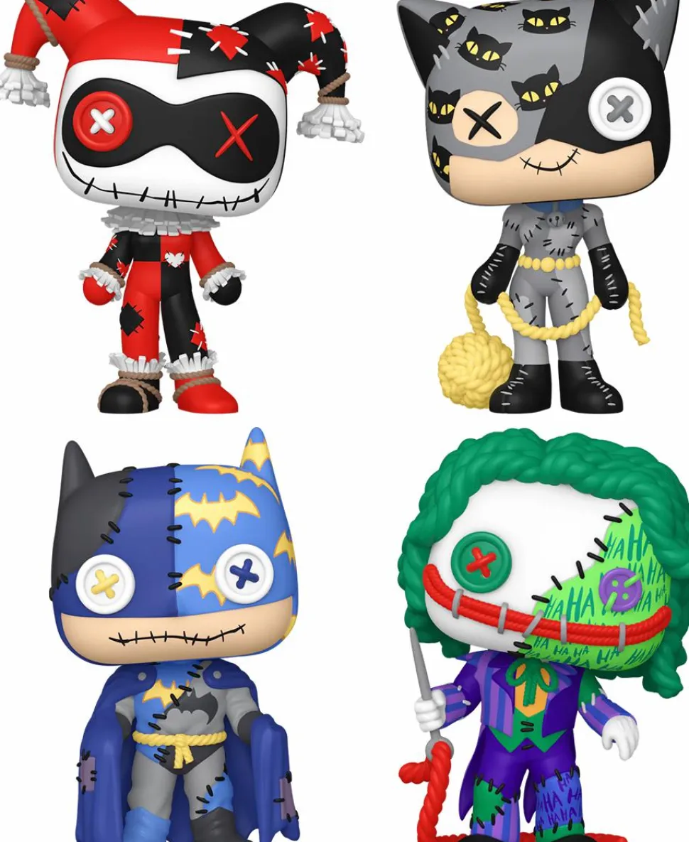 DC Comics - Patchwork Stitch Up Pop! Vinyl Bundle (Set of 4)