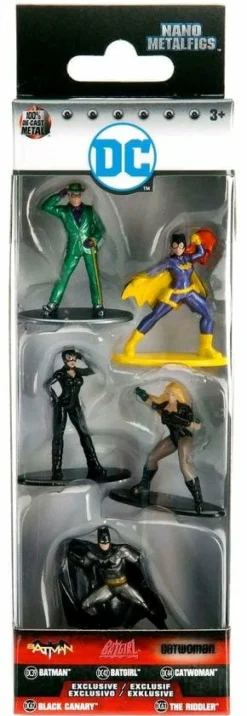 DC Comics - Series 3 Batman 2.5” Nano Metalfigs Die-Cast Figure 5-Pack (Version 1)