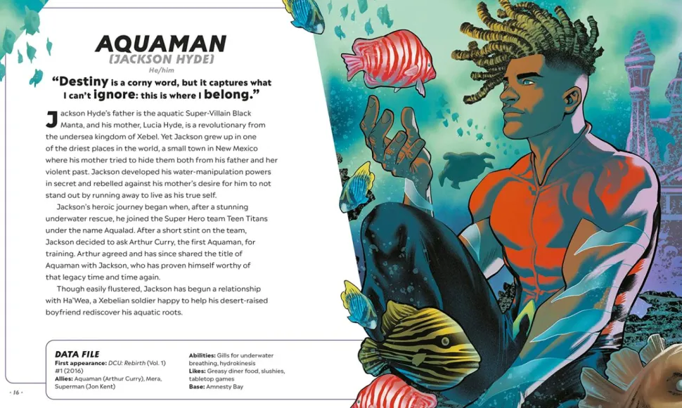 DC Comics - The DC Book of Pride: A Celebration of DC's LGBTQIA+ Characters Hardcover Book