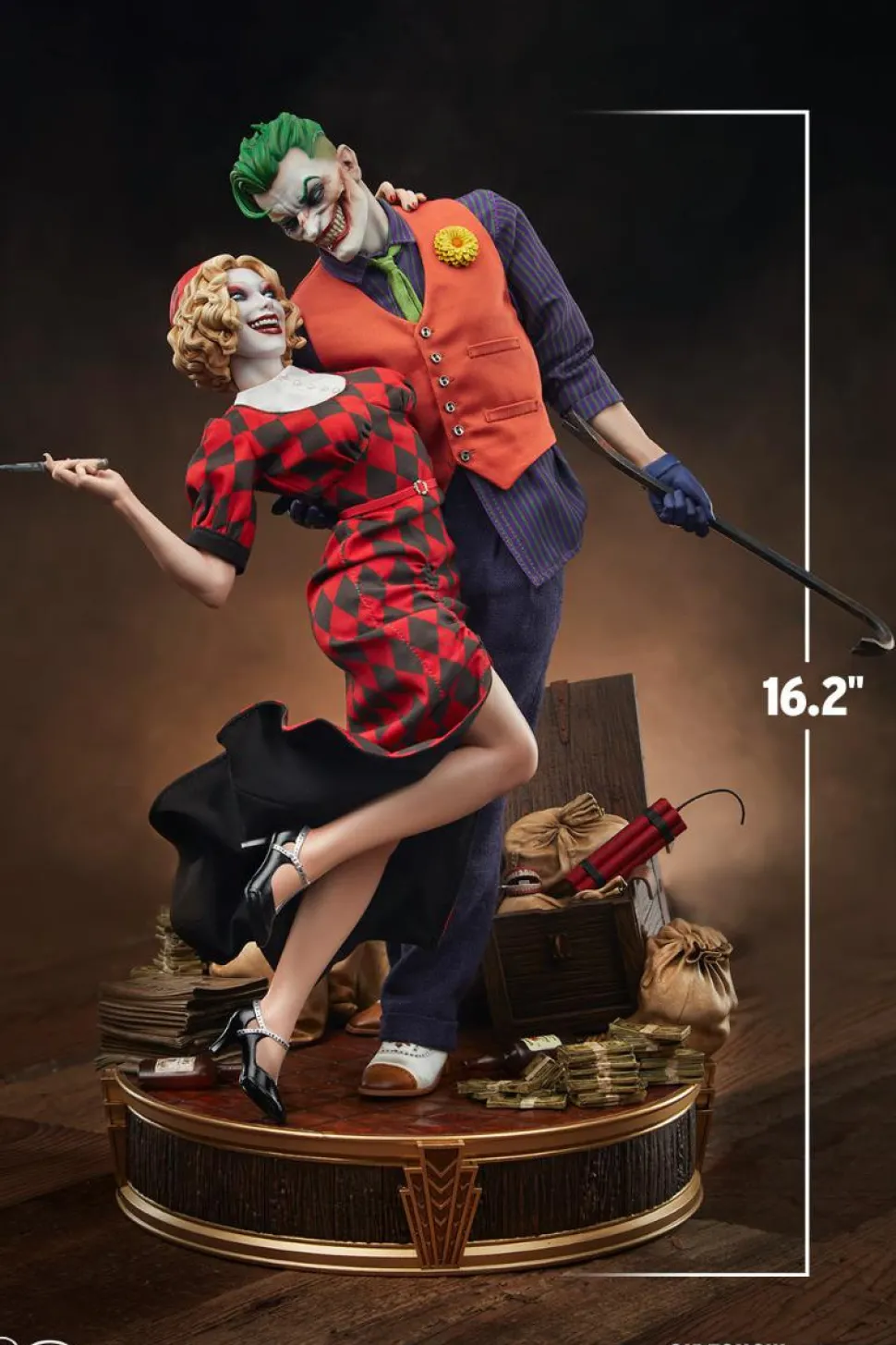 DC Comics - The Joker & Harley Quinn (Lawless Love) 1/5th Scale Diorama Statue