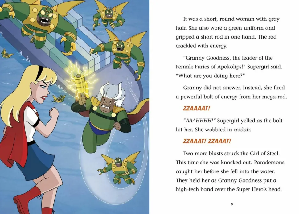 DC Super Hero Fairy Tales - Supergirl and the Cinder Games Paperback Book