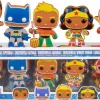 DC Super Heroes - Gingerbread Batman, Aquaman, Superman, The Flash & Wonder Woman Pop! Vinyl Figure 5-Pack