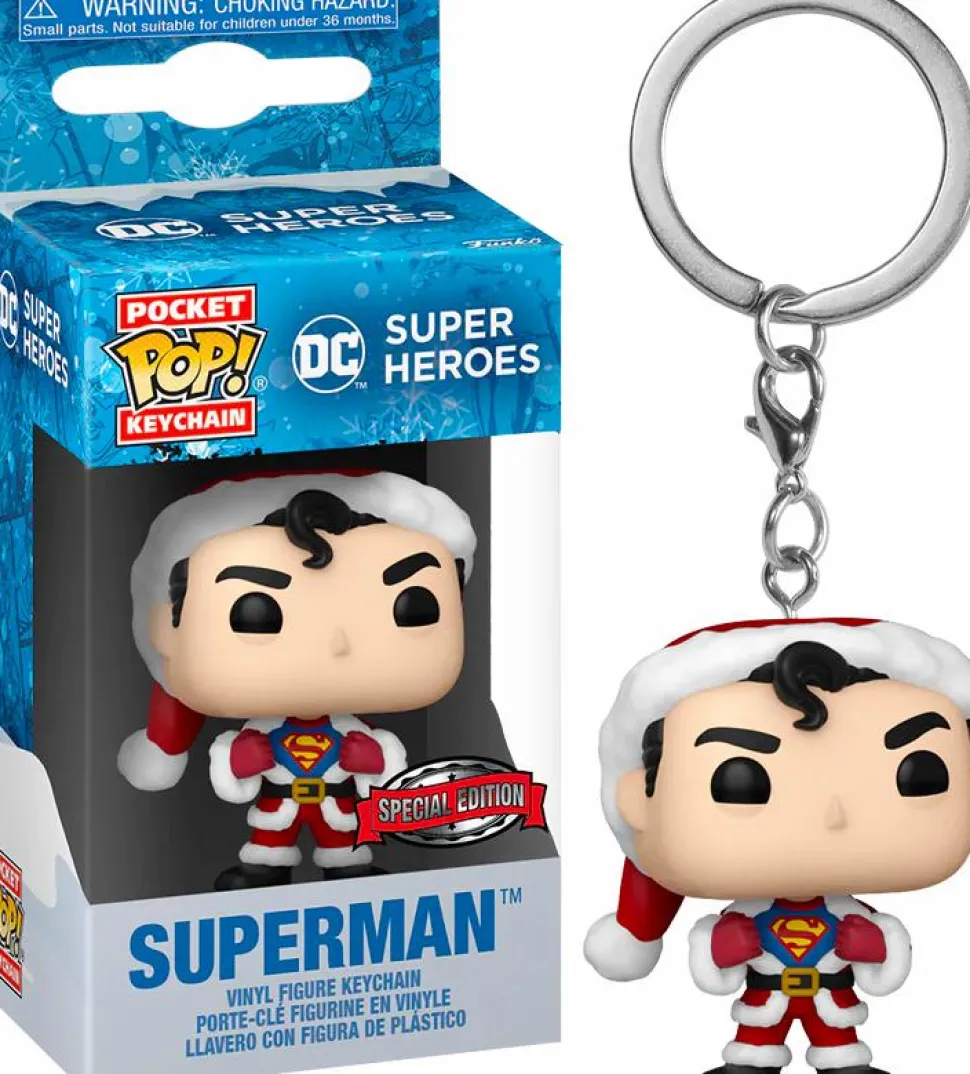 DC Super Heroes - Superman Holiday Pocket Pop! Vinyl Keychain