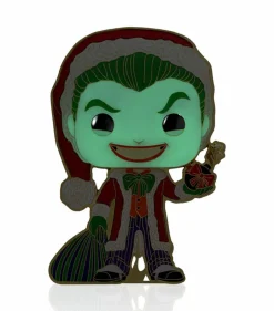 DC Super Heroes - The Joker as Santa Holiday 4” Pop! Enamel Pin