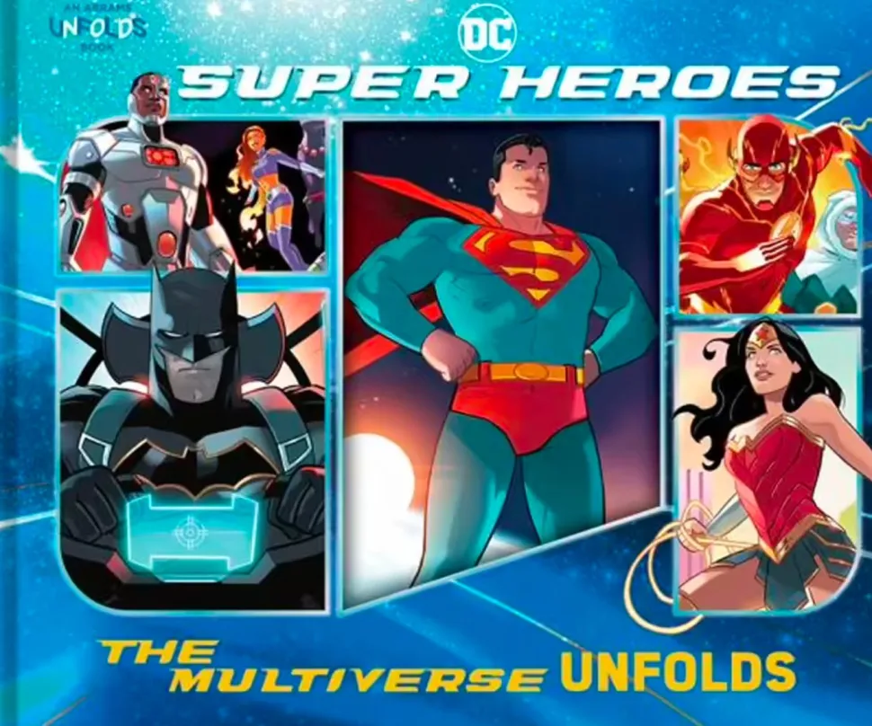 DC Super Heroes - The Multiverse Unfolds Hardcover Book
