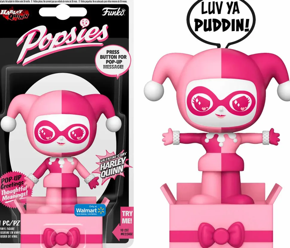 DC Super Villains - Harley Quinn Valentines Popsies Vinyl Figure