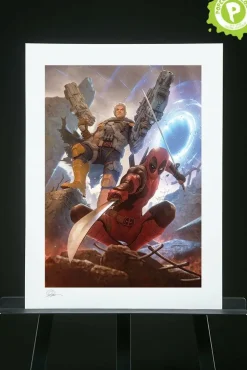 Deadpool - Deadpool & Cable Premium Art Print by Alex Garner