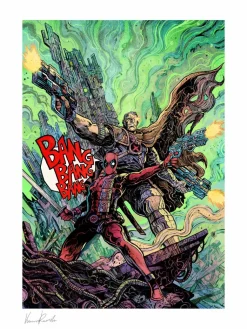 Deadpool - Deadpool & Cable Fine Art Print by Vincenzo Riccardi
