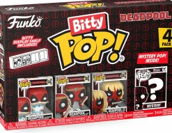 Deadpool - Deadpool (Sleepover), Deadpool (Larp), Deadpool (Heavy Metal) & Mystery Bitty Pop! Vinyl Figure 4-Pack