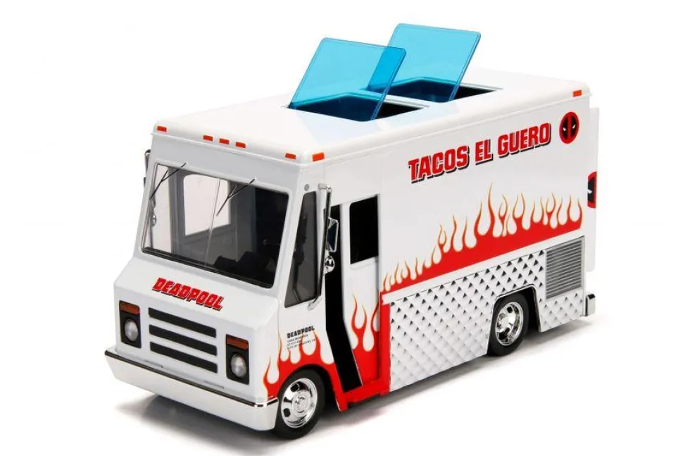 Deadpool - Deadpool with Taco Truck (White) 1/24th Scale Die-Cast Vehicle Replica