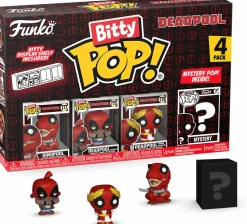 Deadpool - Dinopool, Deadpool (Barista), Deadpool (Roman Senator) & Mystery Bitty Pop! Vinyl Figure 4-Pack