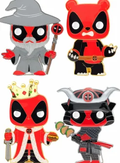 Deadpool - Pandapool & Pals 4" Pop! Enamel Pin Bundle (Set of 4)