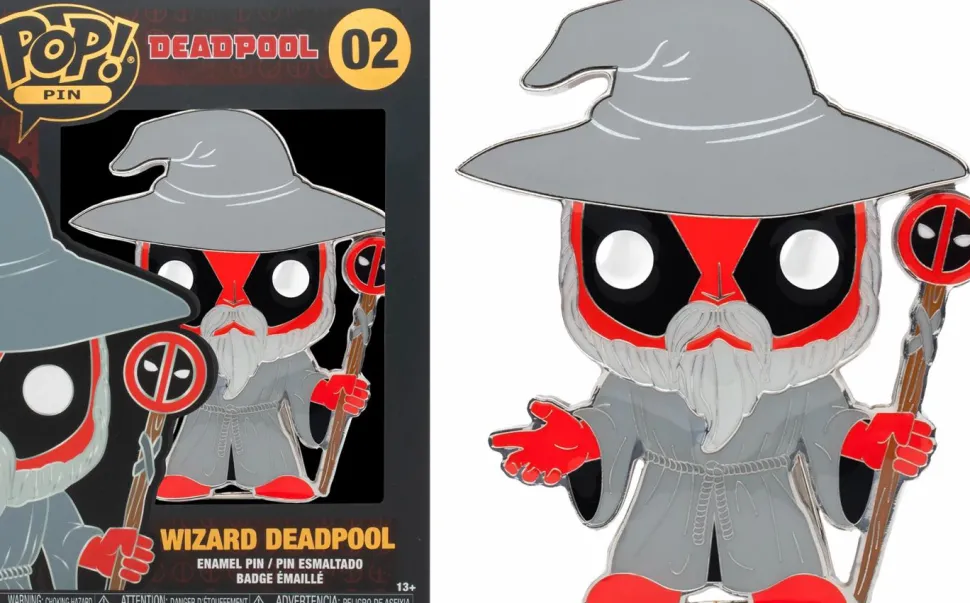 Deadpool - Wizard Deadpool 4" Pop! Enamel Pin