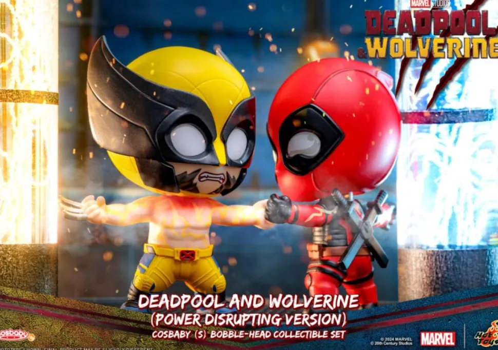 Deadpool & Wolverine (2024) - Deadpool & Wolverine (Power Disrupting Version) Cosbaby (S) Hot Toys Figure 2-Pack